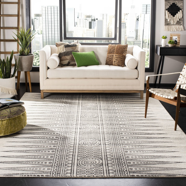 Elson Ivory/Gray Area Rug & Reviews AllModern
